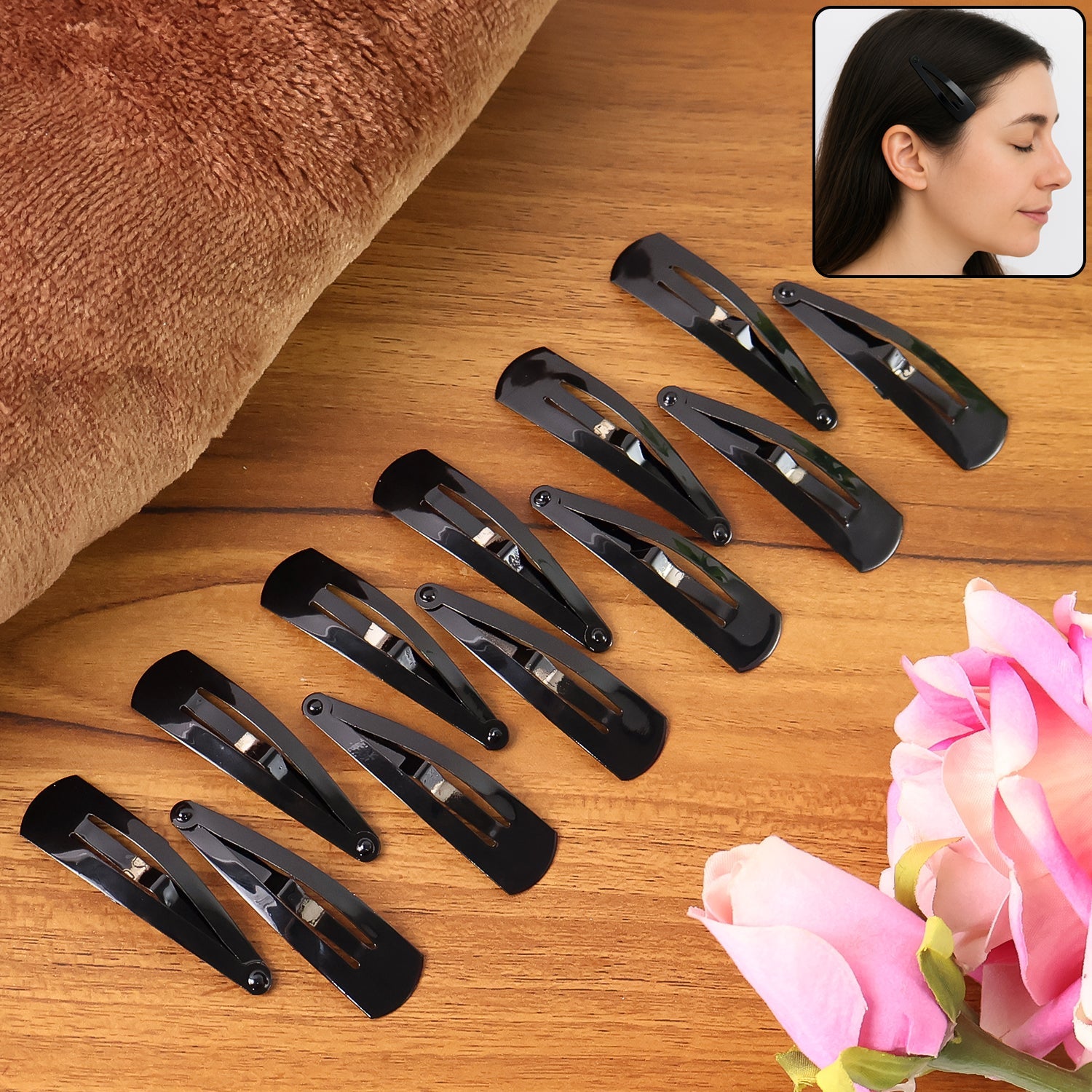Metal Tik Tak Hair Clips (12 Pcs Set), Hair accessories Metal Tik Tak Hair Clips (12 Pcs Set), Hair accessories